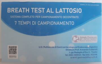 Breath test al lattosio