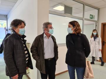 L'assessore Segnana ha visitato il nuovo Centro vaccinale in via Conci
