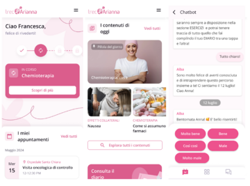 Prevenire lo stress nelle donne con tumore al seno: arriva ALBA, il coach virtuale