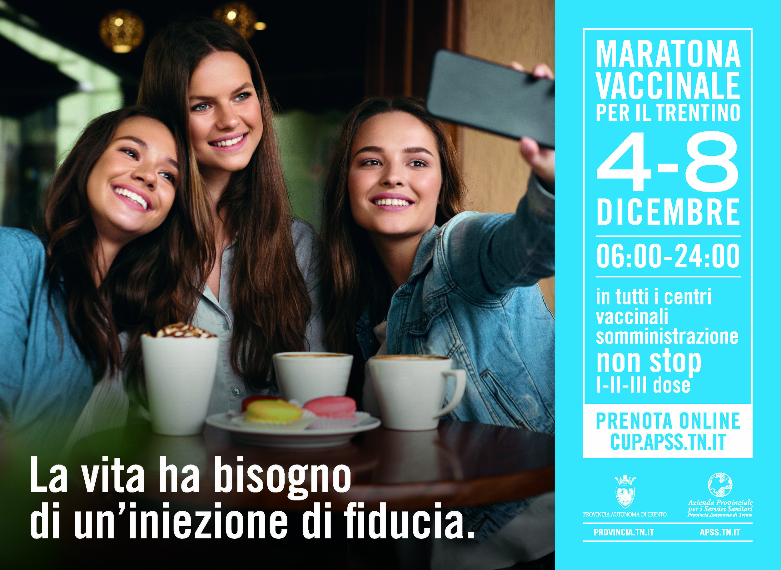 Immagine: Campagna dedicata alla maratona vaccinale - ragazze