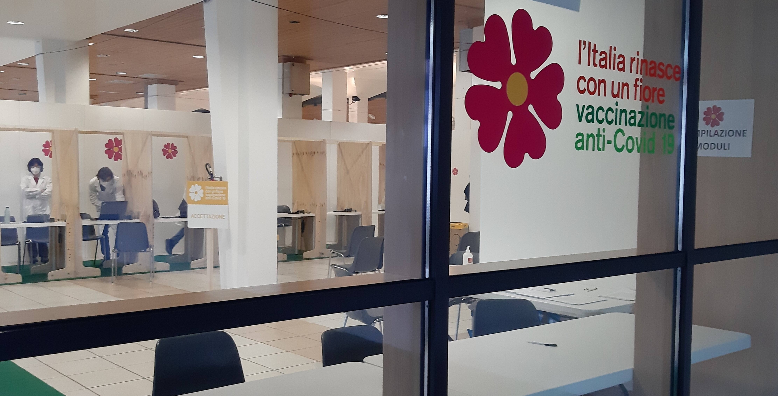 Immagine: centro vaccinale covid Trento