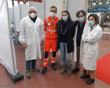 L’assessore Segnana ha visitato il centro vaccinale di Lavis