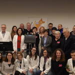 Immagine: cerimonia donazione ecografo a Pediatria Santa Chiara - Foto di gruppo