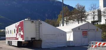 Mercoledì apre a Trento sud il drive through vaccinale