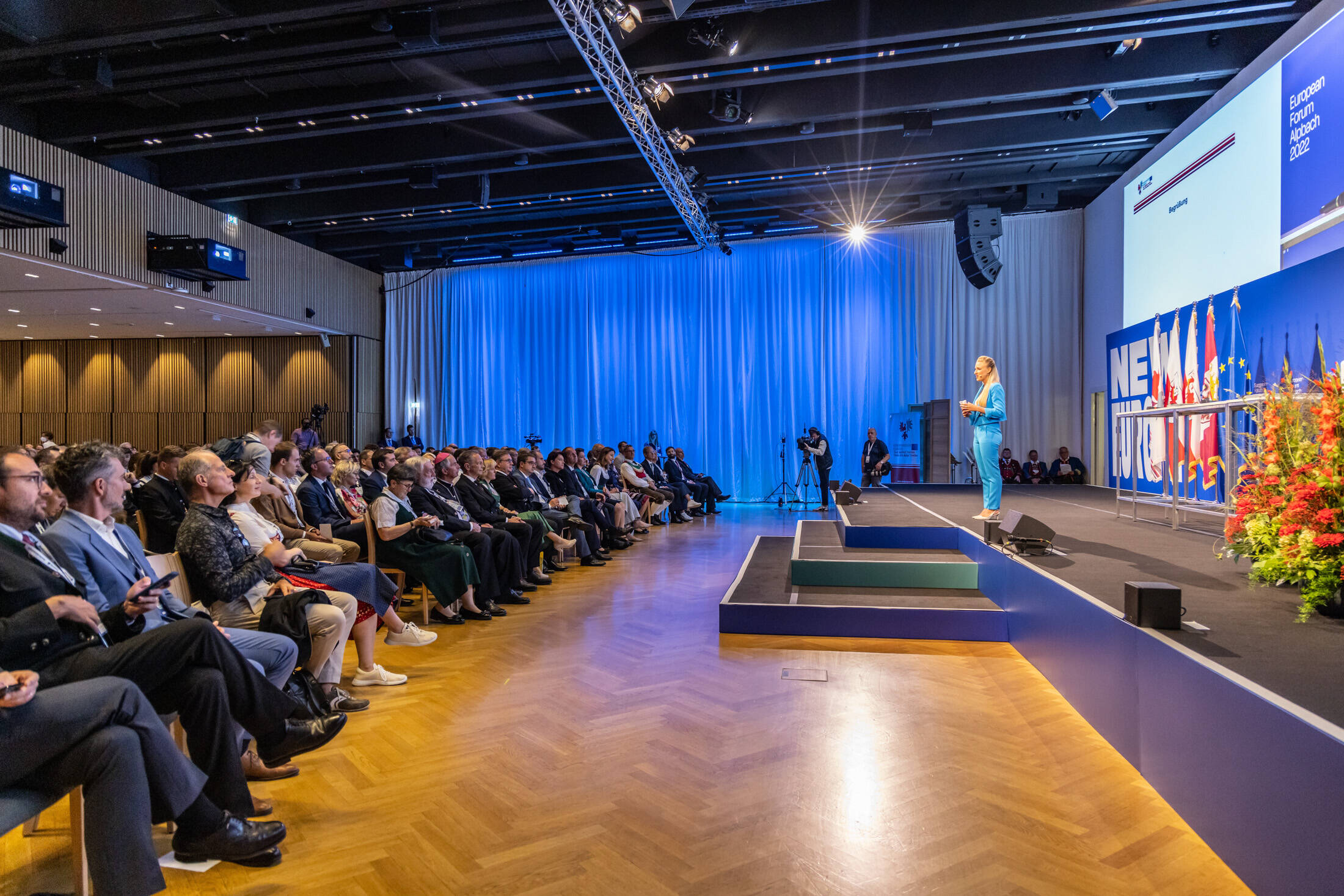 Immagine: European Forum Alpbach 2022 - Tirol Day Nella foto: Pubblico in sala, Karin Gschnitzer Alpbach (Austria) - 21 agosto 2022 Foto: Daniele Paternoster