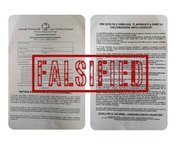 Vaccini, falso volantino Apss recapitato ad alcuni cittadini