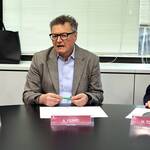 Immagine: Ferrari ferro assessore conferenza stampa campagna cardio