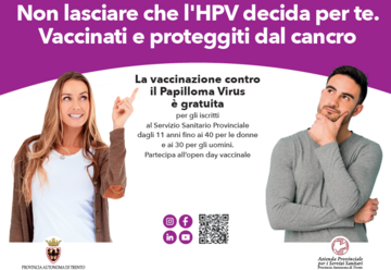 Sabato 12 luglio c’è l’Open day vaccinale Hpv