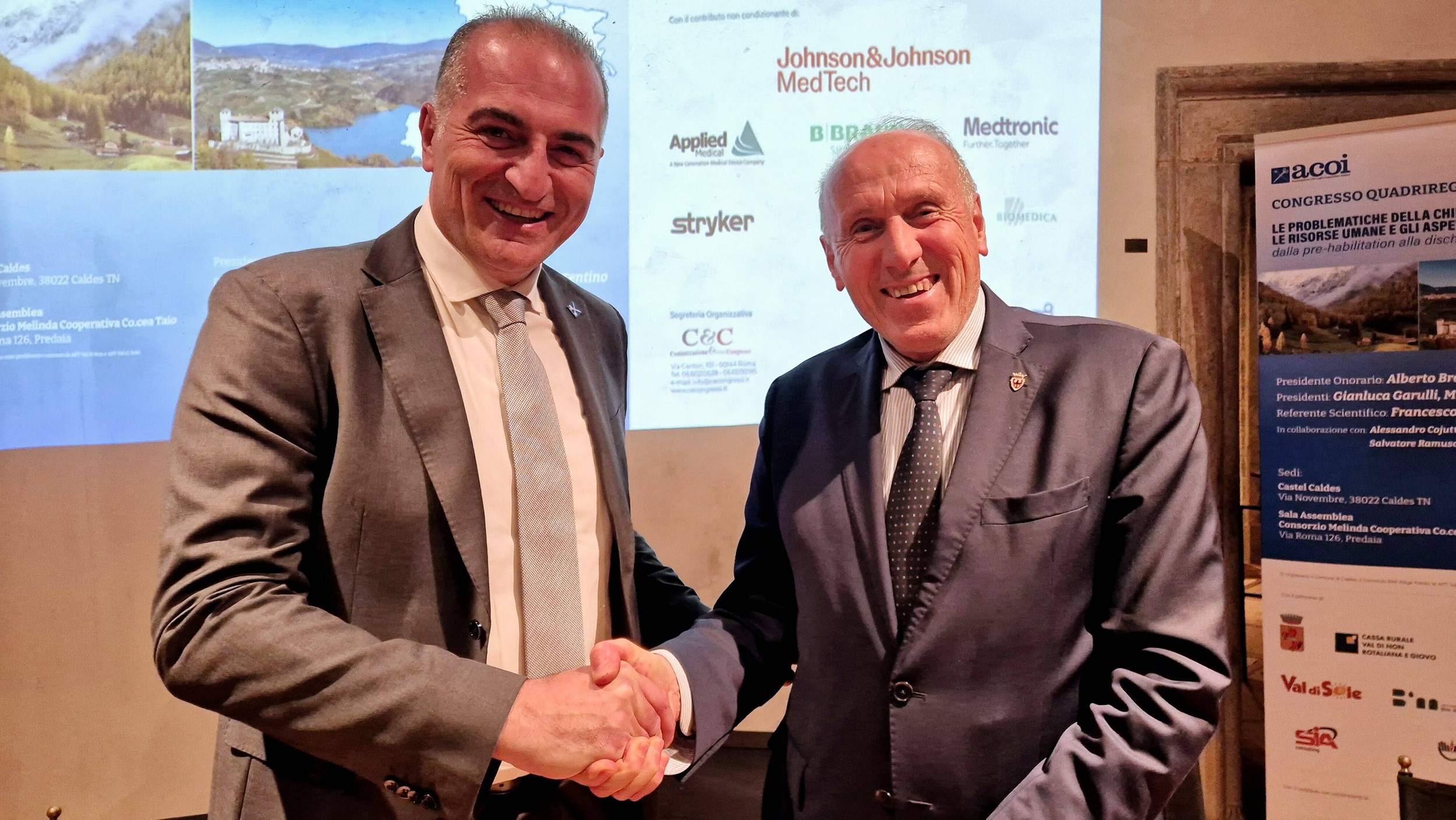 Immagine: Il dott. Ciarleglio insieme all'assessore Tonina