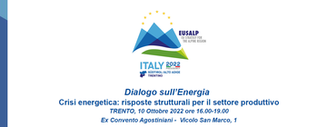 Crisi energetica: un dibattito a Trento promosso dalla presidenza EUSALP