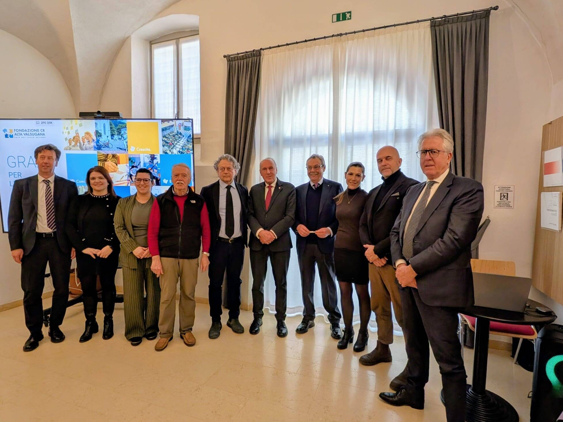 Immagine: Incontro su Occhio alla salute e attività Fondazione Cassa Rurale Alta Valsugana