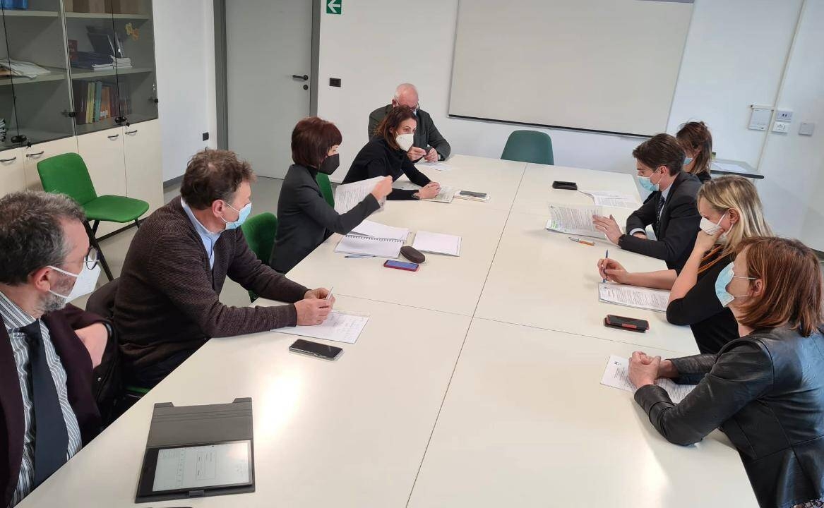 Immagine: L'incontro tra l'assessore Stefania Segnana e i vertici dell'Ordine delle professioni infermieristiche guidato dal presidente Daniel Pedrotti