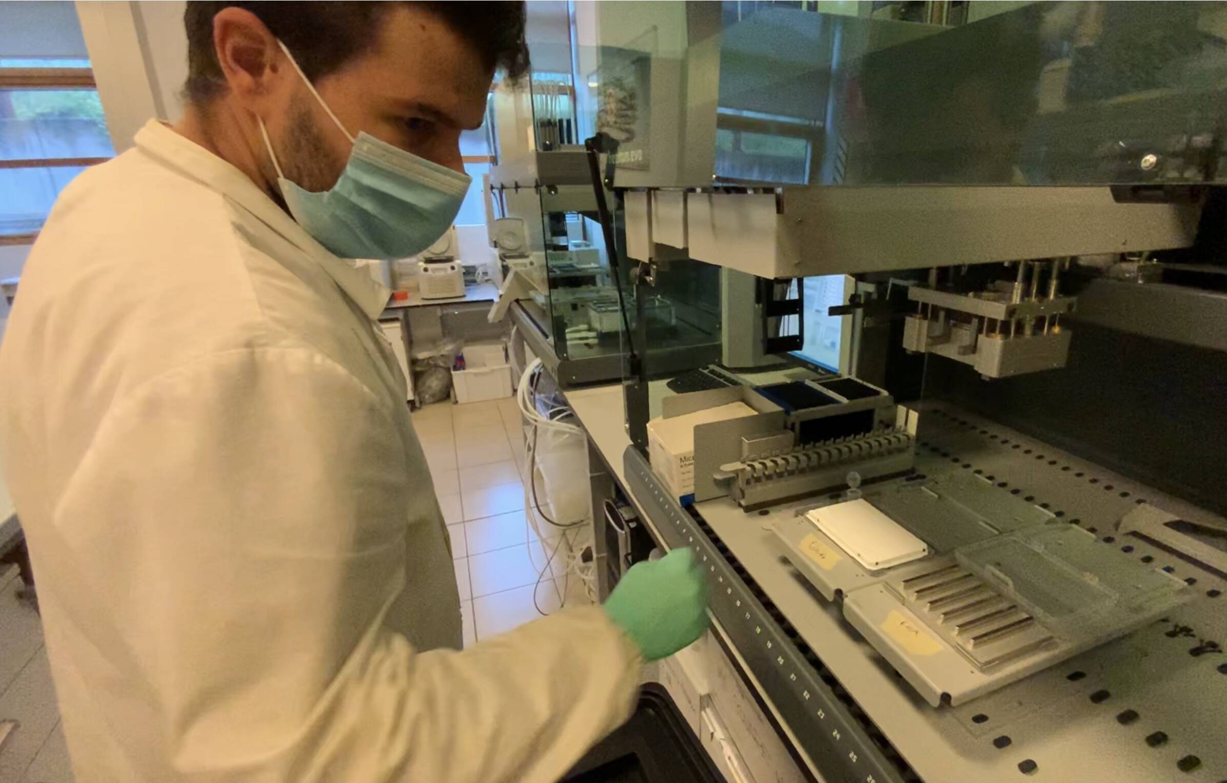 Immagine: Laboratorio tamponi Covid