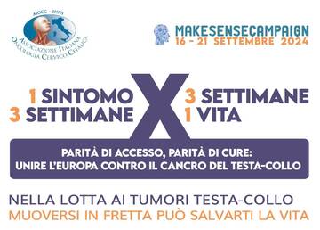 Tumore testa collo: al via la campagna europea di prevenzione 