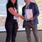 Immagine: Monica Fontanari con Maurizio Papa