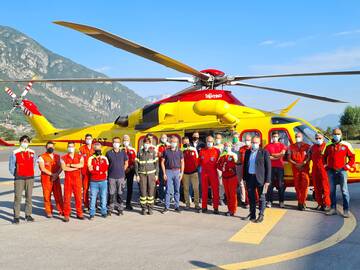 Nucleo elicotteri, un servizio fondamentale per la comunità trentina: la vicinanza dell’Amministrazione provinciale