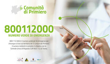 Primiero: i dati del numero verde dedicato alle emergenze
