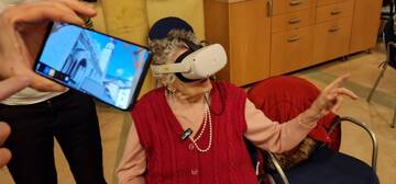 Un tuffo in 3D per il benessere degli anziani: la realtà virtuale arriva alla casa di cura Margherita Grazioli di Povo