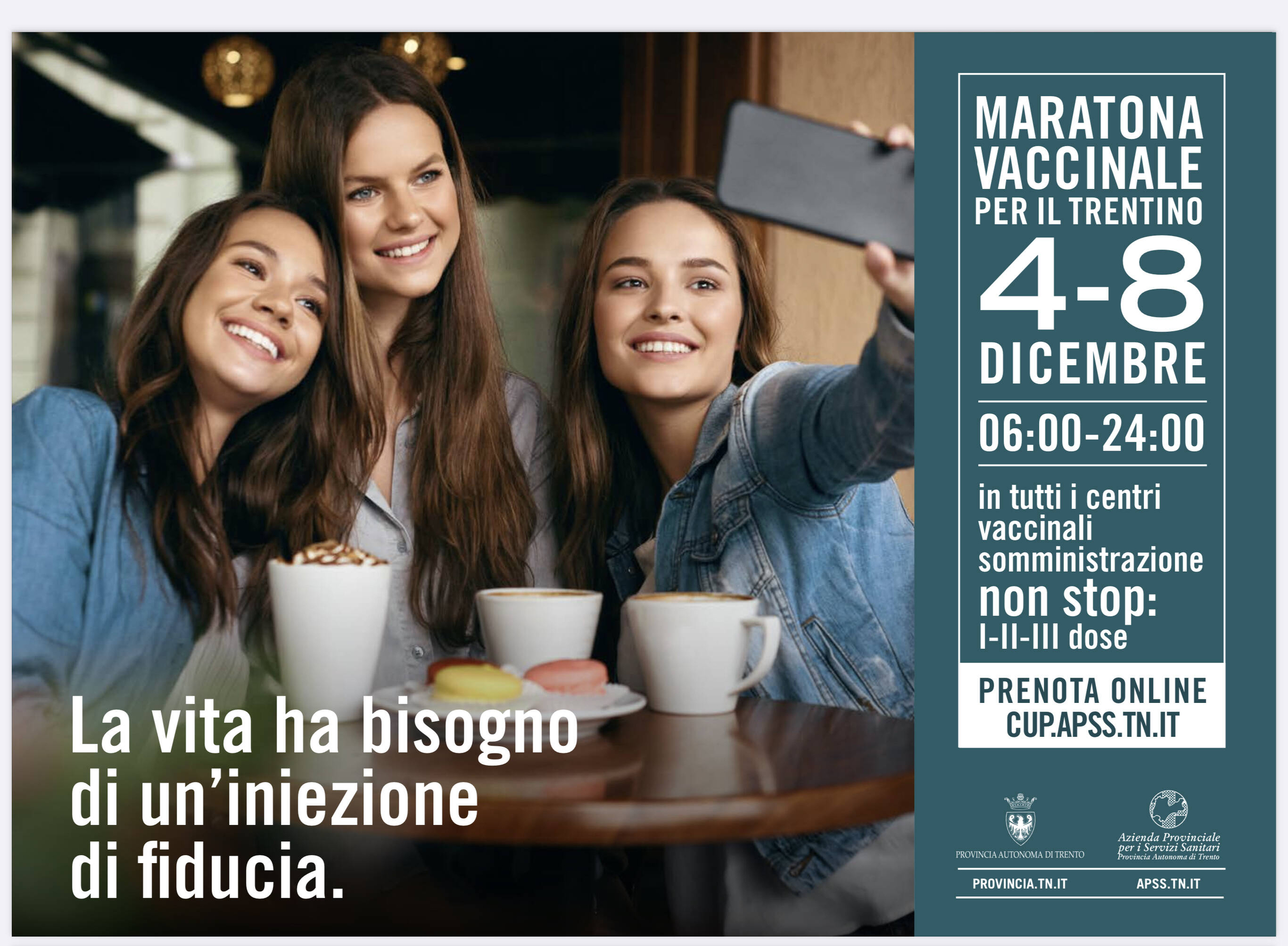 Immagine: Visual ragazze campagna maratona vaccinale